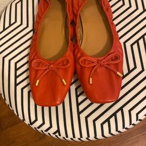 TORY BURCH Red Ballet Flats